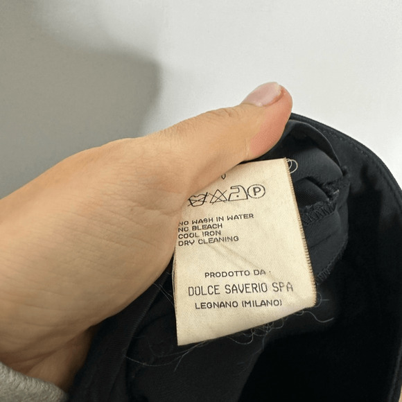 DOLCE & GABBANA Straight Leg Cropped trouser PANTS stretch womens 44 IT 8 US - Picture 6 of 6